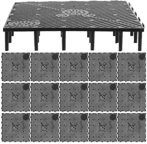 ibasenice Filterplatte Für Aquarium Bodenfilter Platte Aus PVC 14.5X14.5X2.5 cm Wiederverwendbar Für Fischzucht Und Aquaristik Zubehör