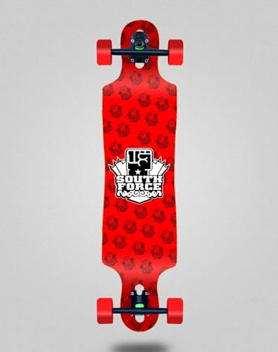South Force Skate Skateboard Longboard Complete 40 x 9 Drop NF Red