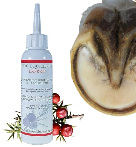 Frog Equilibrium Express - Cura naturale riparatore e protezione delle forchette per cavallo, ritorno rapido allo stato fisiologico (125 ml)