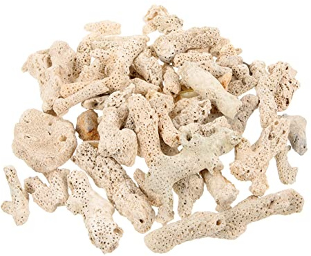 Mipcase Crushed Coral Filter Media for Aquarium Fish Tank Filtration Pond Substrate 1 Pack Natural Aquarium Parts