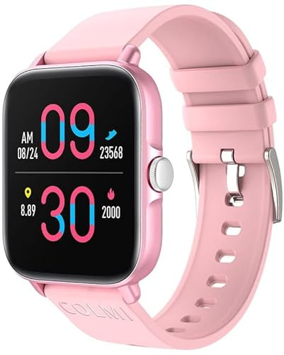 Colmi Women's Quartz Digital Watch with Silicone Strap 56068, Multicoloured