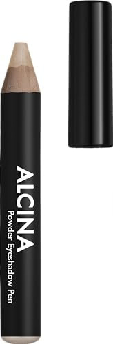 ALCINA Powder Eyeshadow Pen pearl - Vielfältig einsetzbarer Lidschattenstift - pudrige Textur mit schimmernden, metallischen Pigmenten - intensive Farbabgabe - Farbe Creme - leichter Auftrag