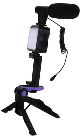 Housoutil Interview - Kit Selfie Licht Stativ Telefon Clip Mikrofon