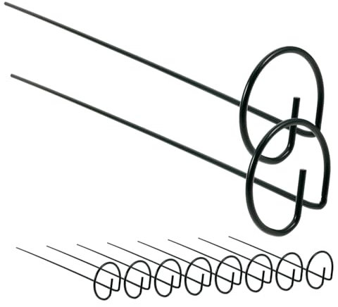 OFFSCH 8 Pezzi Picchetti Di Supporto Per Piante in Metallo A Stelo Singolo Per Fiori Traliccio Decorativo Da Giardino Supporto Per Rampicanti Struttura Per Arrampicamento Per Piante Verdi