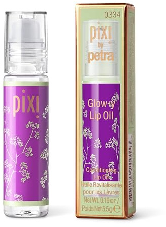 Pixi Glow-y Lip Oil | Lightweight Lip Oil with Nourishing Botanicals | Silky Texture & Dewy Finish| Smooths & Hydrates with Natural Shine | Dream-y | 0.19 oz/ 5.5g