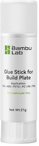 Bambu Lab Original 3D Printer Glue Stick, Solid 3D Print Bed Adhesive für Bambu Lab, verhindert Verformungen beim Drucken von ABS, PLA, PETG und TPU-Filament auf verschiedenen Bauplatten, 21g