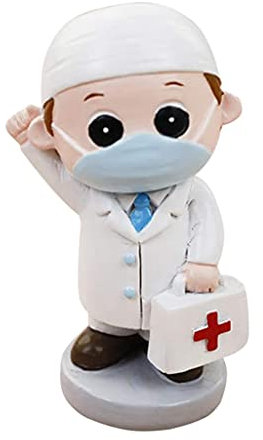 Décoration de gâteau en forme de figurine d'infirmière utilisée par les infirmières, les élèves, les diplômes, les anniversaires