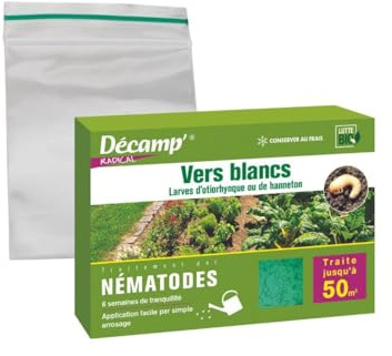 Décamp' - Nématodes HB Anti vers Blancs, otiorhynques et hannetons 25M - 50m²