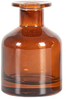 OHEETU Botella difusora de cristal marrón vacía de 150 ml, recipiente de aromaterapia, accesorio de fragancia para aceites esenciales y decoración del hogar