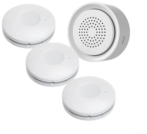 Tuya Smart WiFi Kit de alarma de fugas de agua, control de aplicación de detección en tiempo real para el hogar, sótano, cocina, baño