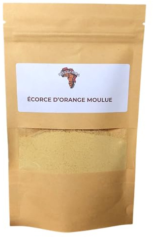 Scorza d'arancia macinata – Buccia d'arancia in polvere naturale, Citrus Sinensis – 50 g