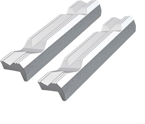Vasiumic Aluminum Alloy Vise Jaw Pads Bench Vise – Non-Slip, Wear-Resistant Protective Strips with Embedded Magnets, 4/5 / 6/8 Inch (100/125 / 150/200 mm), 2-Pack(6 inch)