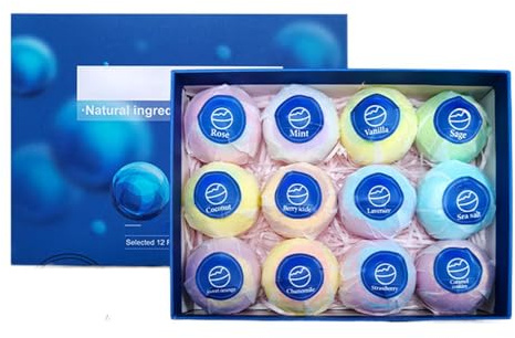 Boule De Bain Pour Filles à bulles naturel, sûr et coloré | Lot boules pour baignoire Pour femmes, mères, épouses, amies, , jardin piscine maison, x d'eau natation