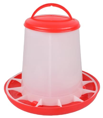 Bbajszx Distributore Cibo per polli in plastica, Dispenser per Alimenti per polli, Contenitore per Alimenti Automatico Durevole per mangiatoie per Pulcini Anatra o Oca, Senza sprechi