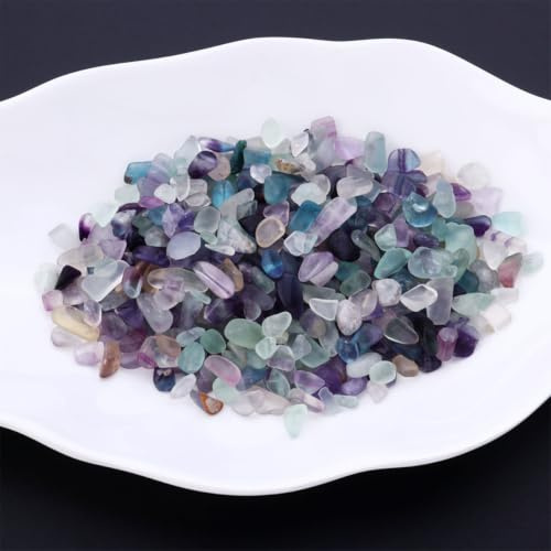 Lurrose Graviers de Verre Colorés pour Aquarium et Jardin, Cristaux Naturels Légers en Pack de 1 pour Décoration Lumineuse de Magasin et Espace Extérieur