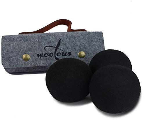 woolous Premium NUOVA ZELANDA Pure Organic non di Toxic lana merino palloni, riutilizzabile, ridurre rughe, risparmiare tempo di asciugatura felted palline per asciugatrice, 6cm/set of 3