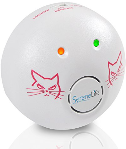 SereneLife PSLUMR5 Répulsif électronique à ultrasons Haute fréquence pour la Maison Fonctionne avec puces, Rats, Insectes, cafards, Blanc