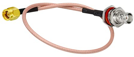 Vecys Cavo Coassiale RF SMA Maschio a BNC Femmina RG316 30 cm / 12 pollici per Walkie Talkie Radioamatori Antenne PC LAN USB Raspberry Pi TYT Icom