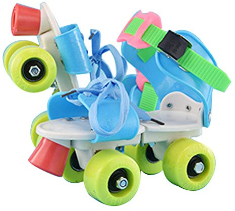 Pattini a rotelle per bambini scarpe da skate a 4 ruote regolabili, pattini in linea pattini da ghiaccio cuscinetti a sfera cromati scarpe da fitness pattini in linea per ragazze ragazzi principianti