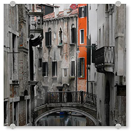 artboxONE Acrylglasbild 50x50 cm Städte Venezian Channel - Bild venedig Architektur Canale Grande