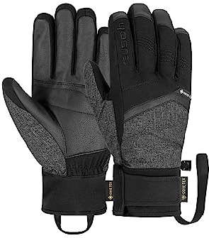 Reusch Blaster Gore-Tex Gants pour Homme Extra Chauds, imperméables, Respirants, Noir/Gris, 9,5