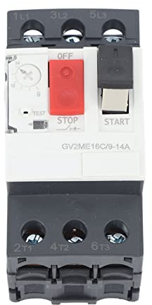 Magnetotermico, Disyuntor del Motor ProteccióN Contra Cortocircuitos Y Sobrecargas Interruptor de ProteccióN del Motor de Montaje en Riel GuíA de 35 Mm Ac690v