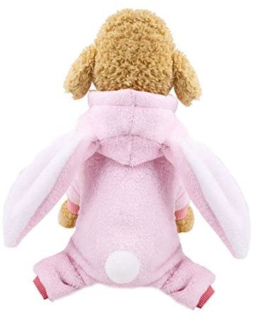 FRCOLOR Korallenfleece-haustierkostüm Mit Ohren Für Katzen Und Hunde Party-Outfit Größe 2XL Für Dauerhaften Gebrauch