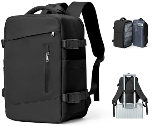 BJLFS Handgepäck Ryanair 40x25x20 Rucksack Underseat-Handgepäck, Klein Handgepäck Rucksack für Rucksack Handgepäck Flugzeug Reiserucksack mit Laptopfach Diebstahlsicherer Tasche für Weekender