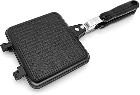 UNbit Tostadoras, Sandwichera a la parrilla,Máquina de desayuno con pan tostado,Sartén for sándwich caliente,Sartén con tapa extraíble de aluminio antiadherente Gofrera