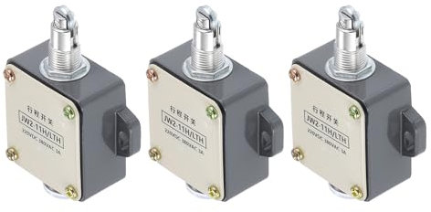 sourcing map Limit Switch Roller Plunger JW2-11H/LTH Mount 1NC+1NO 3D Printer Door Switch Metal Momentary Switch 3 Pcs