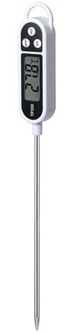 Digital Meat Thermometer, Long Stainless Steel Probe | Minus 50 to 300 Celsius Range, ABS Plastic Body, Accurate Temperature Gauge, BBQ Kitchen Cooking