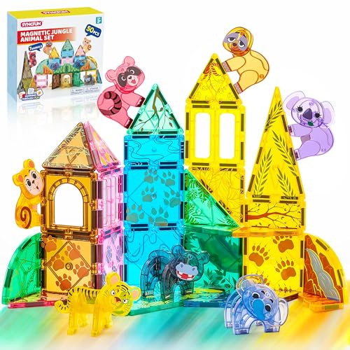 SYNCFUN Jungle Animal Magnetic Plate Set