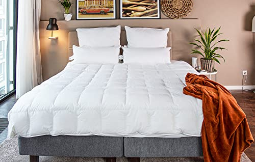 BEFA NATUR Piumino Montblanc in Piuma d'Oca Estivo 200x220 cm – 100% Piumino d'Oca | NOMITE | DOWNPASS | Made in Germany