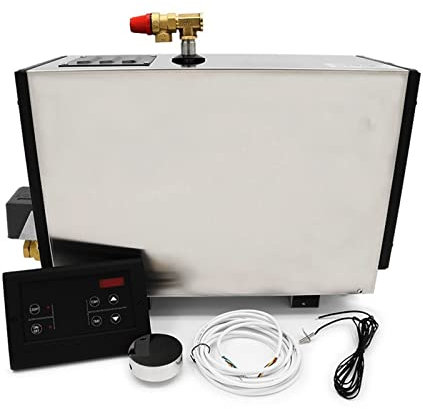 YQVEOT Kit generador de Ducha de Vapor, Sistema Comercial de Ducha de Ducha de Vapor autónomo 5kw Sauna eléctrica Generador de Ducha de Vapor de Sauna para Uso doméstico Comercial(6kw)