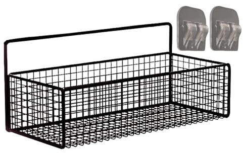 Birtern Estantes de baño sin taladro, estante de ducha de gran capacidad, soporte de ducha montado en la pared, organizador de estantes de rejilla de pared de baño con gran capacidad