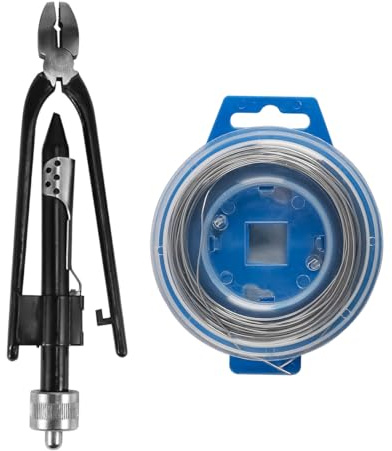 Ieron Ensemble de Pinces à Torsion pour Fil d'avion de 6 Pouces Outil de Torsion de Fil de Verrouillage Pince à Fil de Verrouillage en Acier de 9 m Outil Pince à Torsion pour Moto, Aviation, Navire