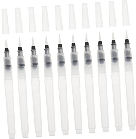 PHENOFICE 10 Aquarellpinselstifte Wasserlösliche Pinselstifte Zeichenpinselstifte Für Aquarellmalerei Wasserfarben Gouache