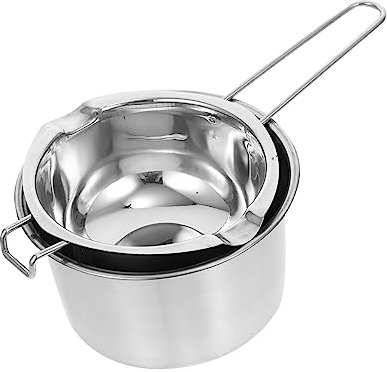 GRIRIW Candle Melting Pot Wax Melting Pot Double Boiler for Wax Easy to Use for Candle Making Compatible Induction Hob