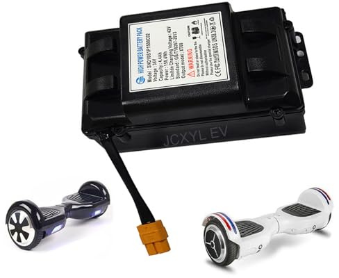 JCXYL EV Batterie Lithium 36 V (Compatible avec 42 V) pour Hoverboard électrique (2,4 Ah, 2 Ah, 3 Ah, 4,4 Ah, 4 Ah, 5,2 Ah, 6,4 Ah, 6 Ah) pour Scooter Auto-équilibré avec Prise XT60,36v,4Ah