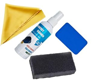 lopituwe Racketrengöringsspray tar bort oönskade och säkerställer att padeln är redo för spel utan problem. Kolfiberrengöringsspray för pickleballpadel, Rektangulärt suddgummi, 100 ml