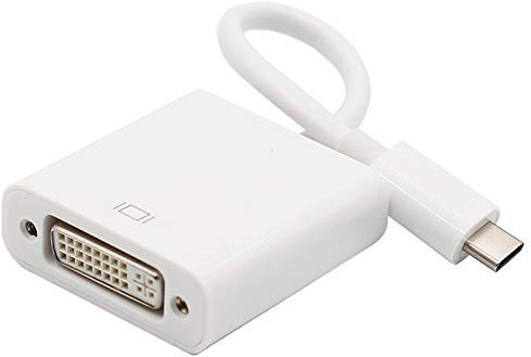Adaptador tipo C a DVI Thunderbolt 3 puertos USB-C a DVI-D convertidor macho a hembra