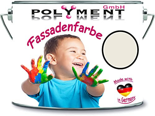 1 Liter hochwertige Silikonharz Fassadenfarbe Sockelfarbe RAL-Farbtonkarte (RAL 9001 Crèmeweiß)
