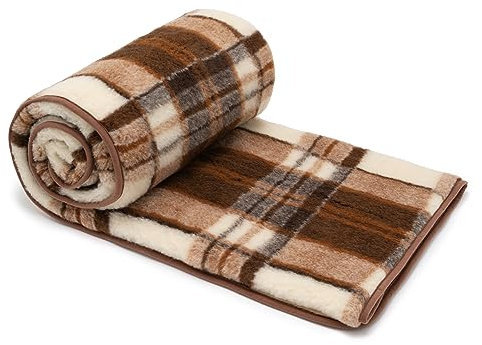 Best Wool Manta de Lana Merino 240x200 cm - Mantas para Sofa de 100% Lana de Oveja Merina - Peso 500g/m2 - Material Transpirable