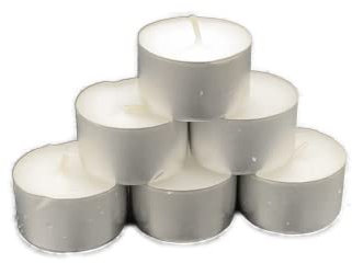 250x Teelichter in Premium Qualität mit 8 Stunden Brenndauer - Teelicht - Kerzen in Weiß mit Silberschale für Windlichter, die Gastro/Gastronomie & Weihnachten Kerzenlicht Lichterglanz