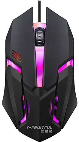 Souris de Jeu Filaire USB 5500 DPI Réglable 7 Boutons LED Rétroéclairés pour Gamer Professionnel S9g5 - Ergonomique, RVB