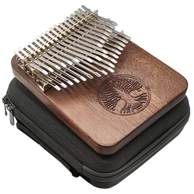 Kalimba Aus Schwarzem Walnussholz, Chromatisches B-Ton-Daumenklavier Mit 34 Tasten Und Tasteninstrumenten Tragbare Kalimba Instrument