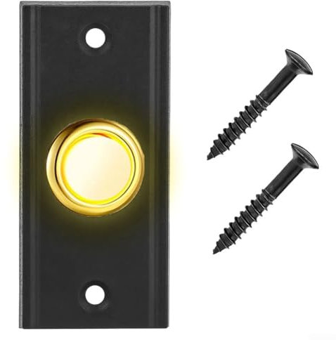 Waterproof Metal Doorbell Button, Suitable For Traditional Doorbell Switch Or Garage Door Opener, Doorbell Switch Doorbell European Wall Decoration