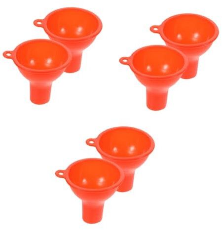HANABASS 3 Set Di Imbuti Di Trasferimento in Silicone Multiuso Imbuti Per Uso Generale Per Il Trasferimento Di Succo E Pastella 2 Pezzi * 3