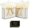 FLUETOOD Geschenktüten 2 Stück Geschenktaschen mit 2 Schleifenbändern 2 Grußkarten 4 Blatt Packpapier,Partytüten Geburtstag Papiertüten mit Henkel für Hochzeit Christmas Festivalfeier Feier