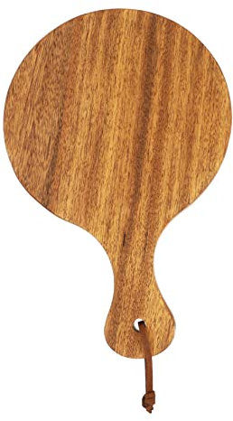 KICHOUSE Bandeja de Madera para Pizza Bandeja para para Servir Bocadillos para Barbacoa Plato Decorativo para El Hogar